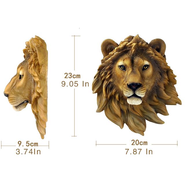 Lion Head Figurines