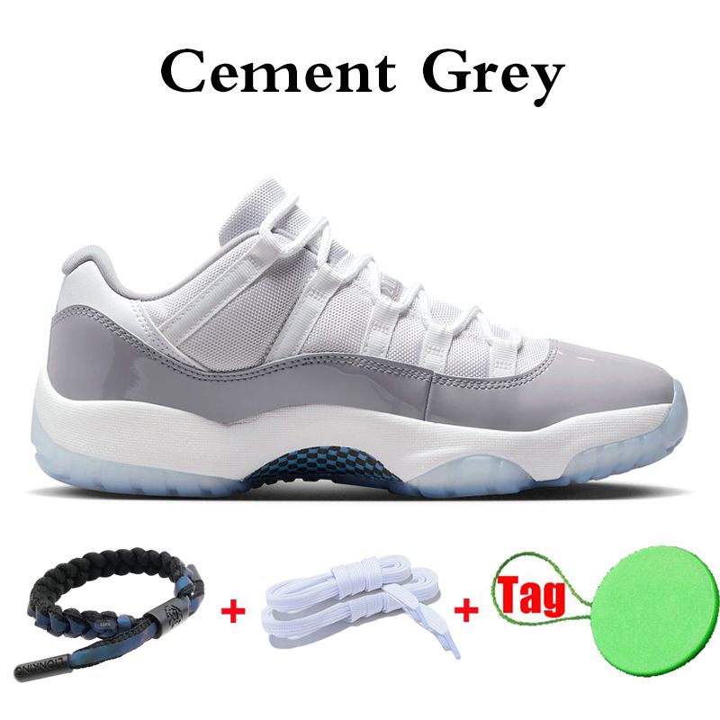 2023 Gamma Blue 11 11s Men Basketball Shoes Low White Cement Cool