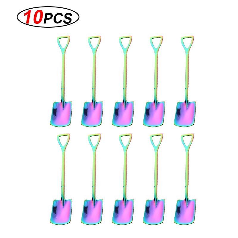 Purple Square Spoon-10pcs