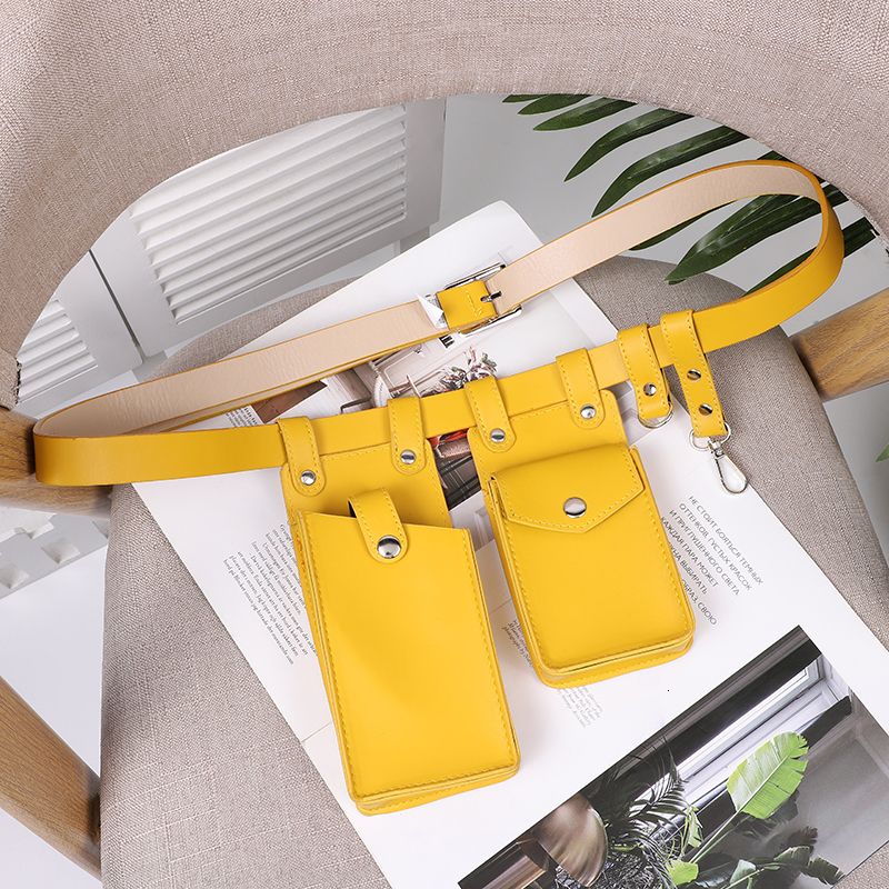 yellow belt bag