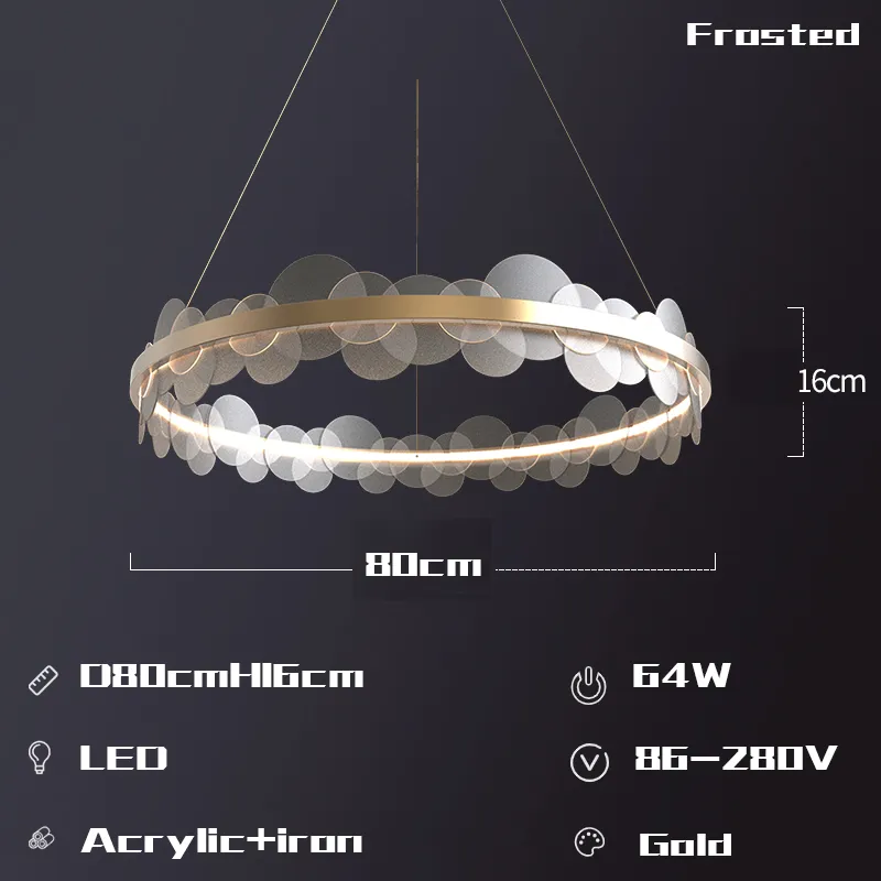 D80cmH16cm Frostat Varmljus 3000K