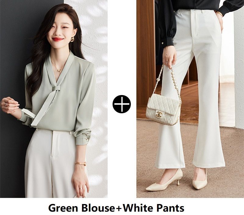 Tailleur-pantalon vert 1