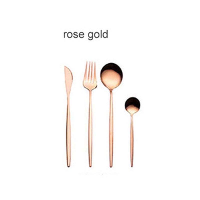 4pcs de ouro rosa