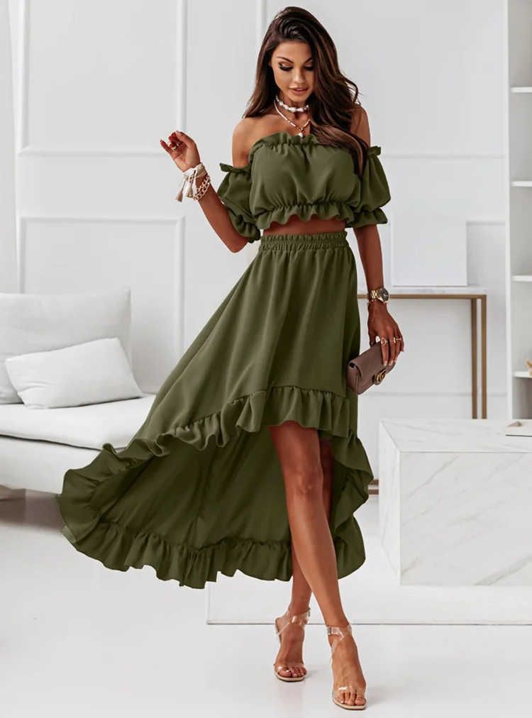 dark green dress-s