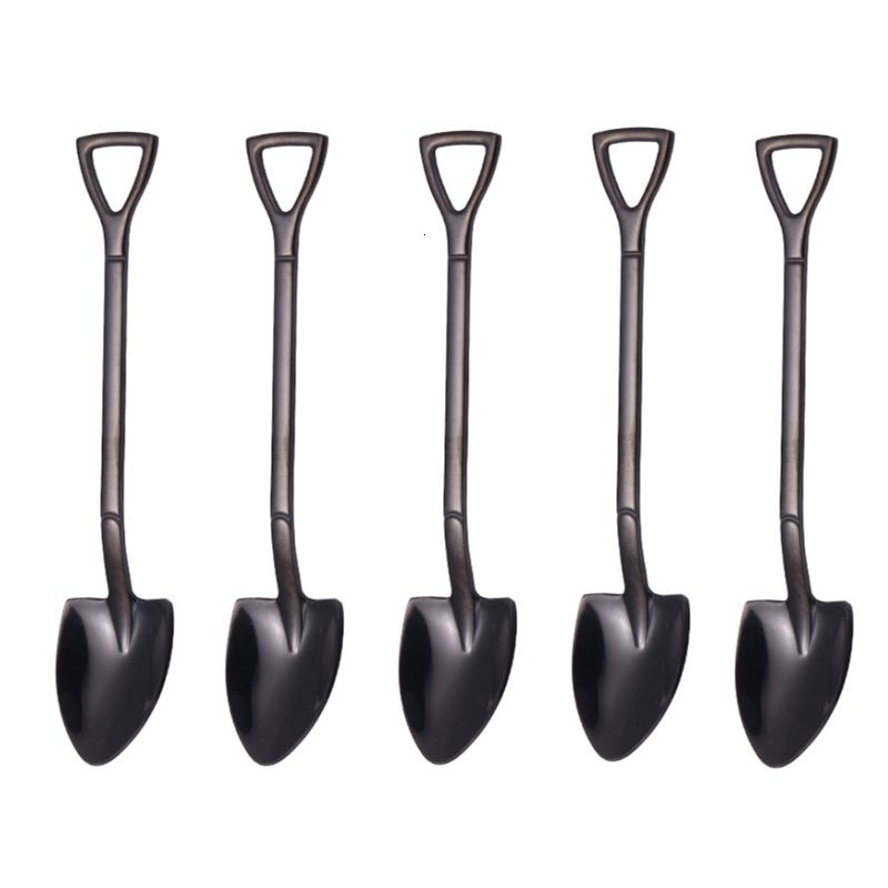 5pcs Black Spoon