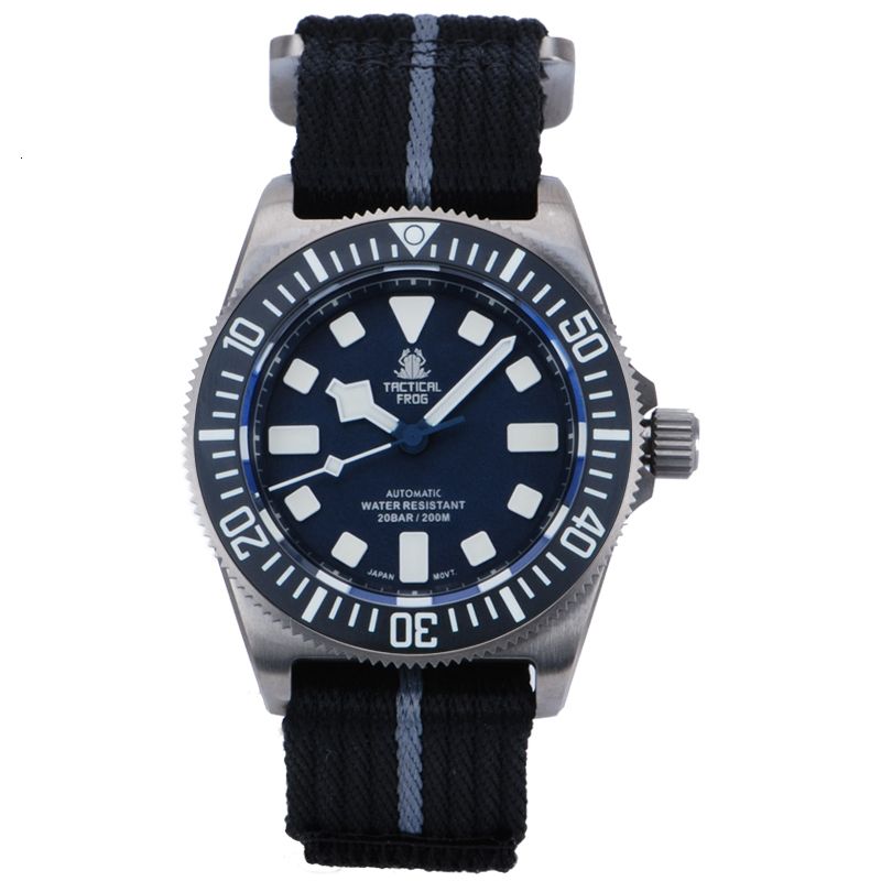 blue dial black beze