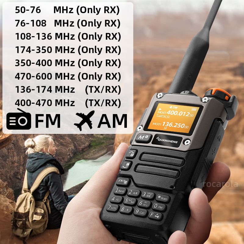 Walkie Talkie Quansheng UV K5 8 Portable Am Fm Two Way Radio Commutator  Station Amateur Ham Wireless Set Long Range Receiver 230713 From Tie04,  $20.8
