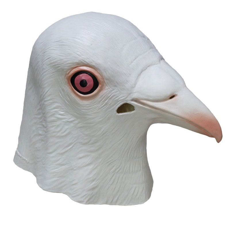 Máscara blanca de paloma