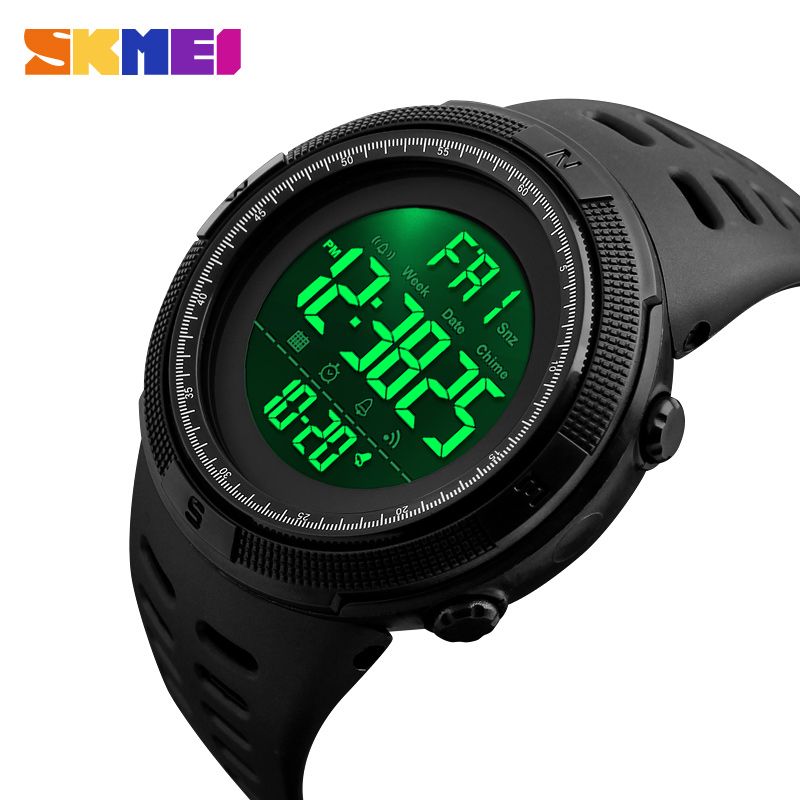Men's Watch, Digital Sport Black Watches For Men With Alarm Clock