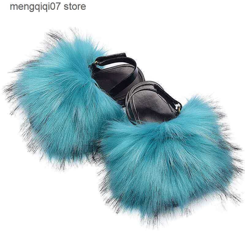 artificial fur slider
