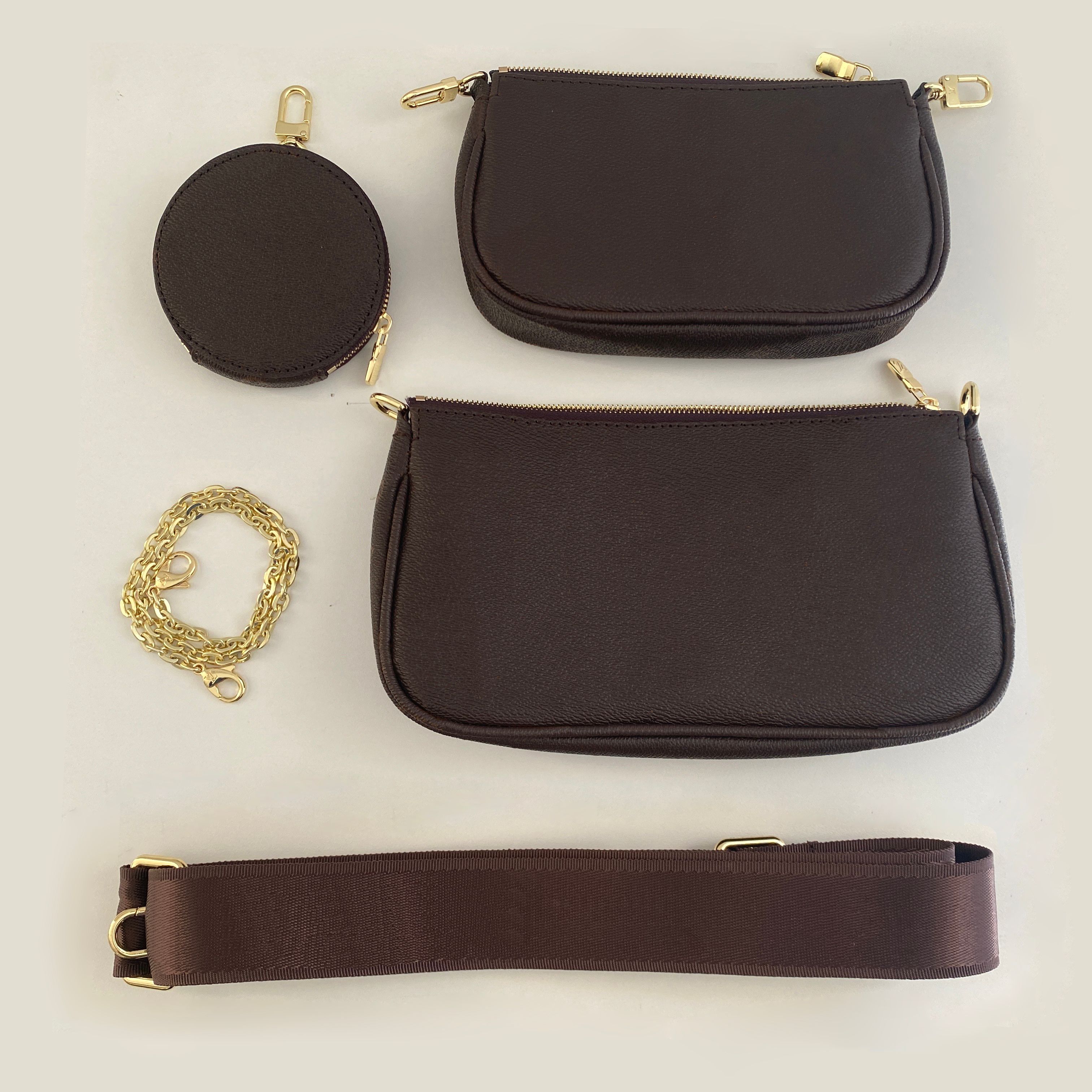 10A Multi Pochette Accessories High Quality Leather Designer Bag