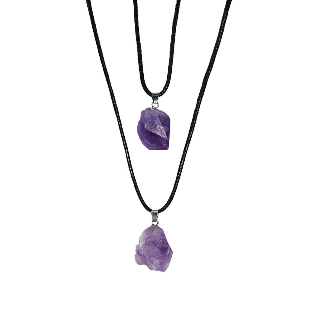 2PCS amethyst-no pudełko prezentowe