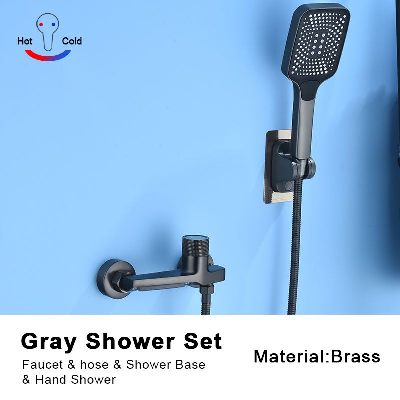 Gray Shower Set