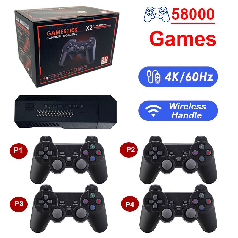 Game Stick GD10 Console 256G Portable 50000 games Dual controller