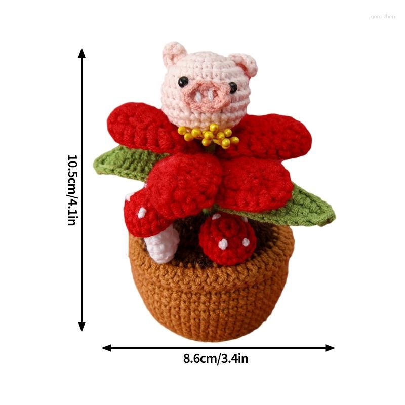 S5crochet زهرة وعاء