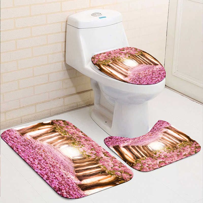 Bathroom Rug Mat-3pc