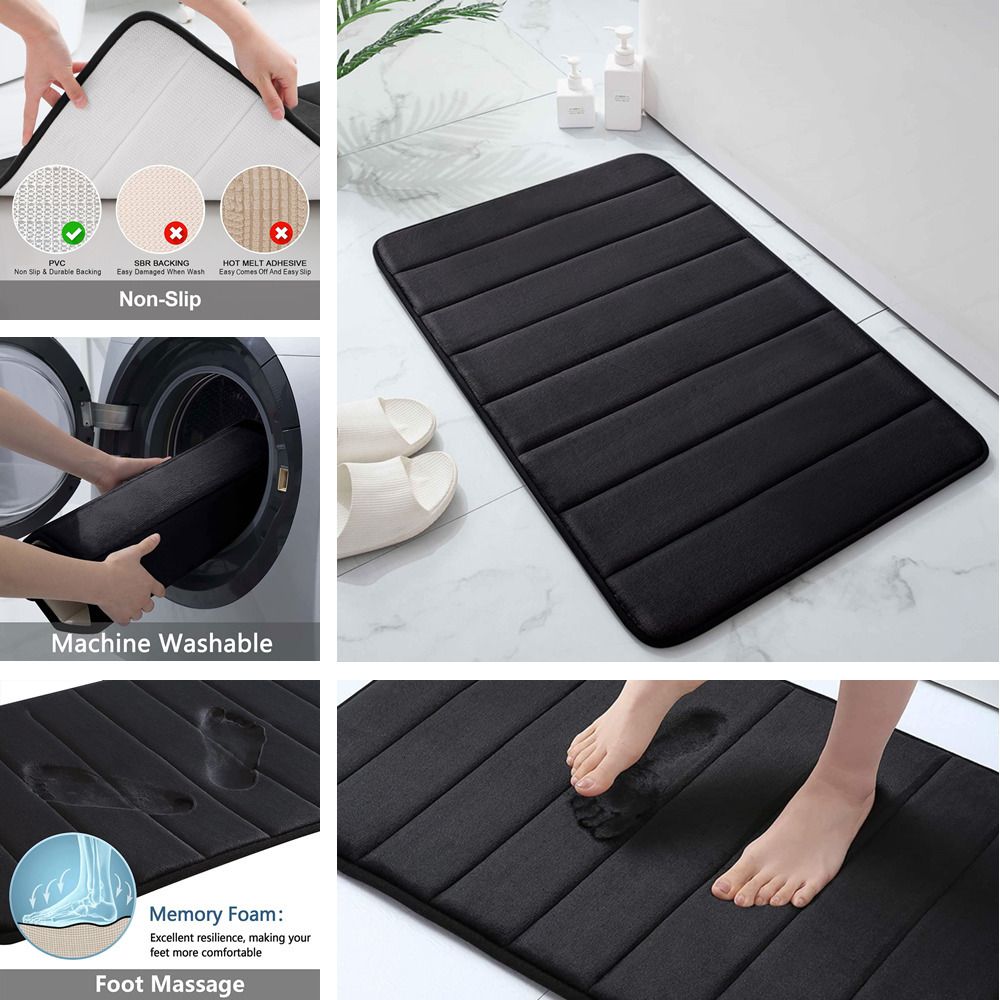 Buy Wholesale China Absorbent Bath Mats Quick Dry,tufted Plush Washable  Bath Rugs , Super Soft Non-slip Bathrub Mat & Rug