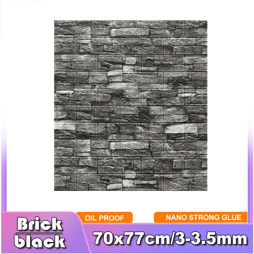 Brick Black-10 pezzi