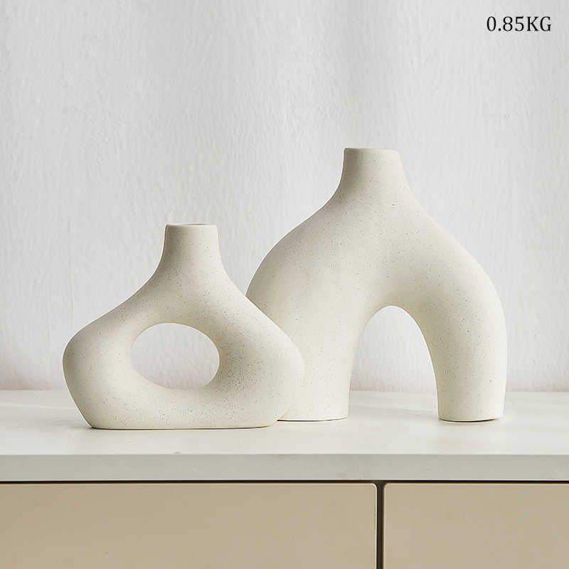 2 Pcs White Vase