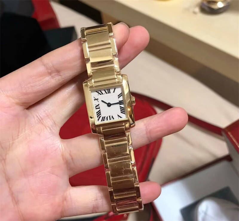 Montre cartier tank femme hot sale