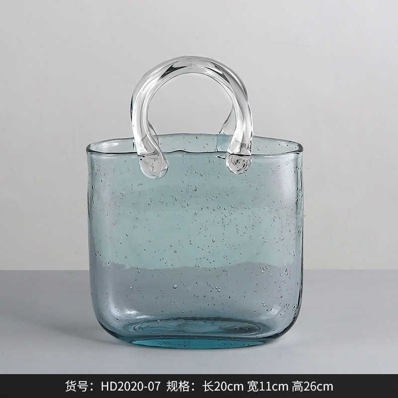 Light Blue Bag Vase