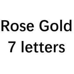 Rose Gold 7 Buchstaben-14quot; Halskette