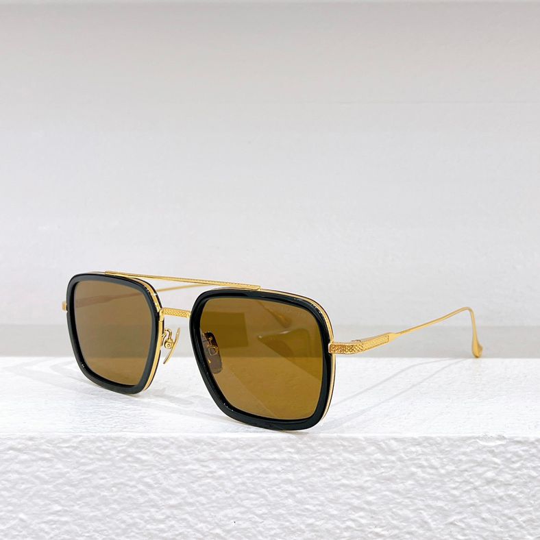 DITA Designer Black And Gold Sunglasses For Men And Women Luxury