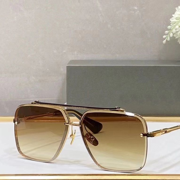 DITA Designer Black And Gold Sunglasses For Men And Women Luxury