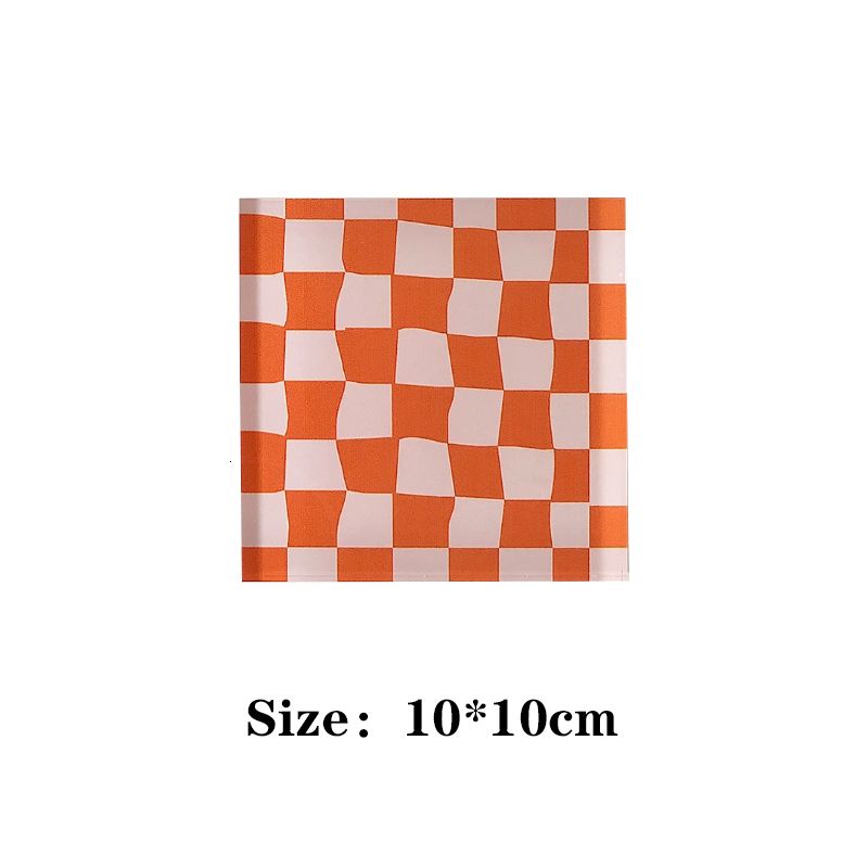 Orange vit-rektangulär-10 cm x 10 cm