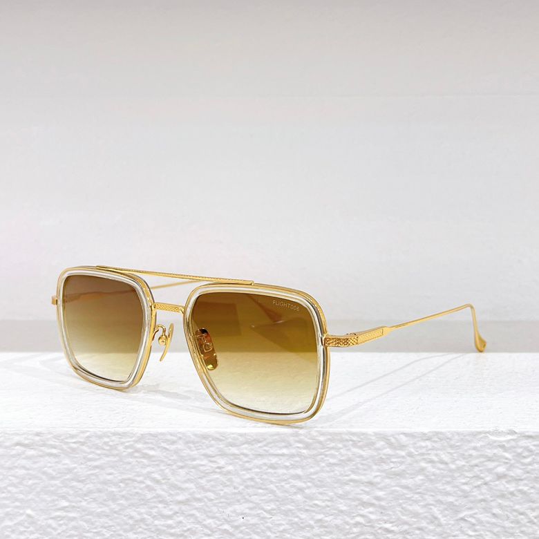 DITA Designer Black And Gold Sunglasses For Men And Women Luxury