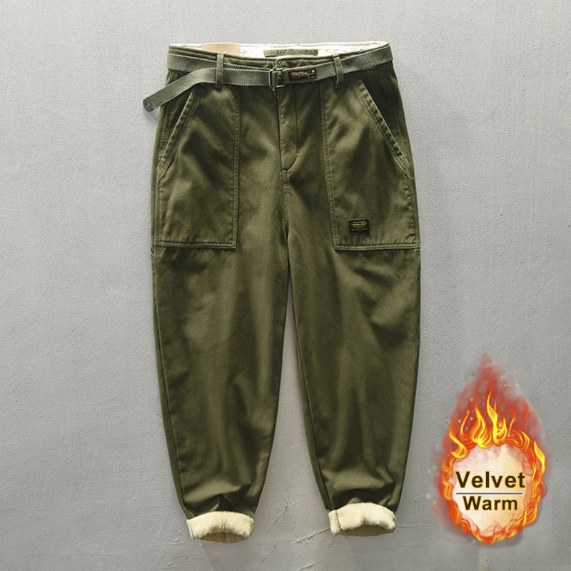 army green-velvet