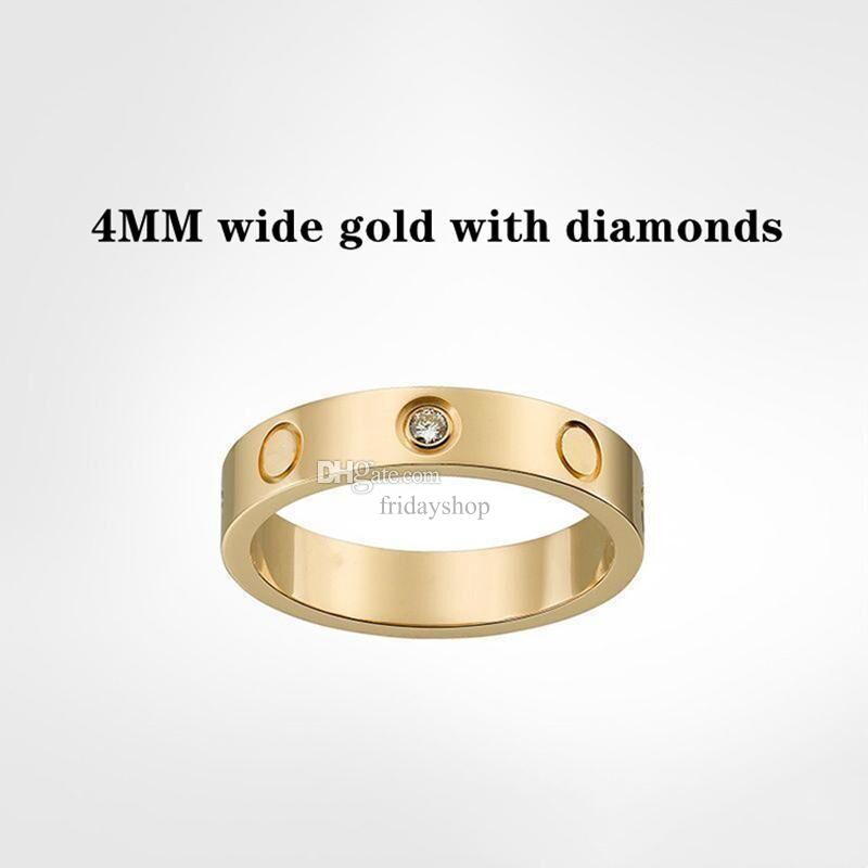 4mm gold with diamonds