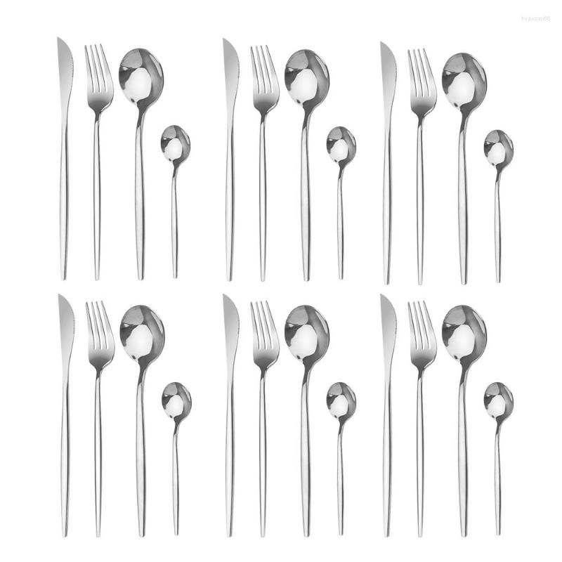 Silver 24Pcs