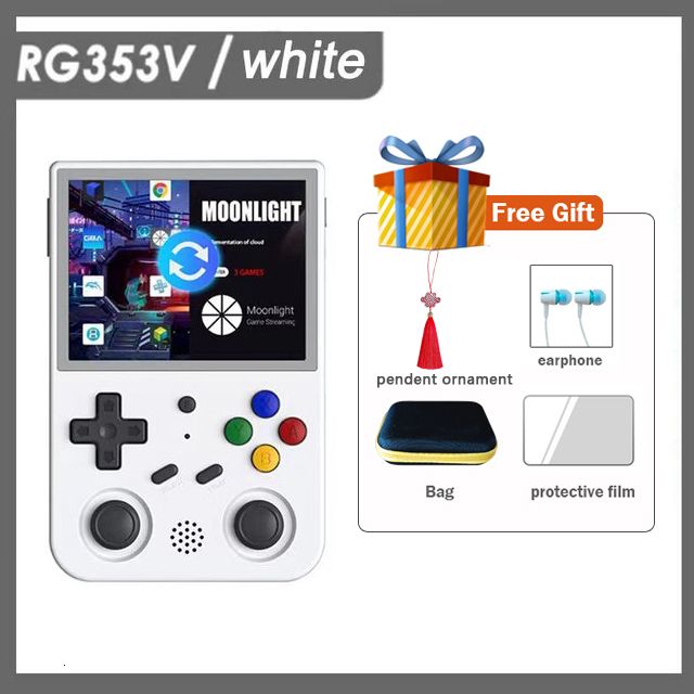 Rg353v White-80gb 18000 Games