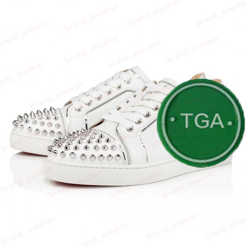 Quality Red Bottom Shoes Men Women Luxurys Designers Spikes Casual