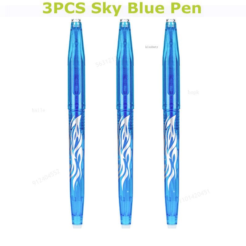 3PCS Sky blue Pen