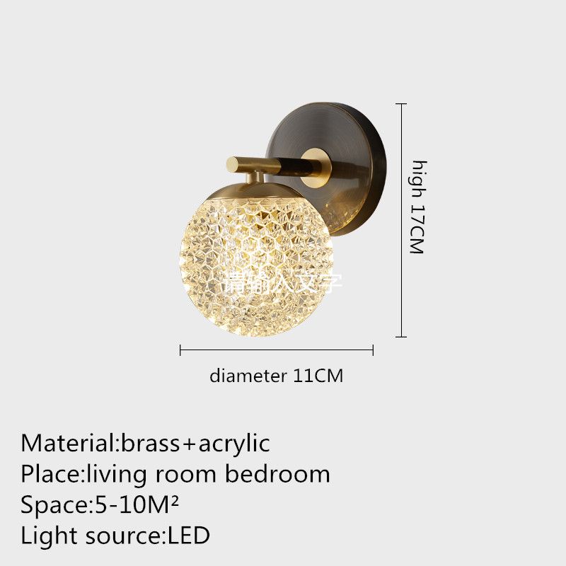 1 luce bianca calda in porcella 110V