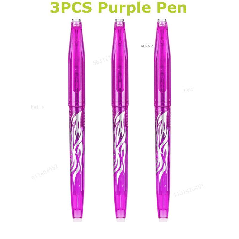 3PCS Purple Pen