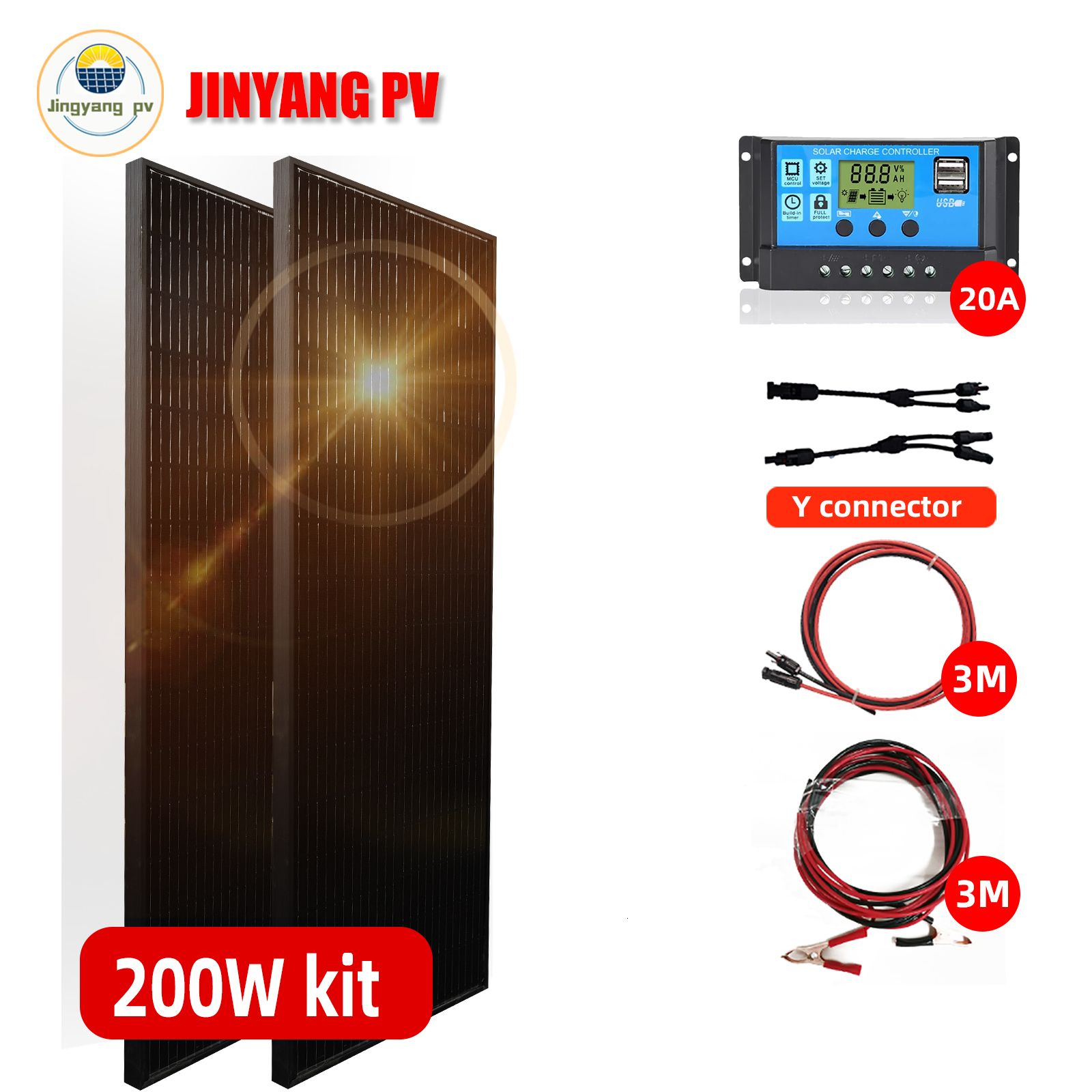 200 W czarny system