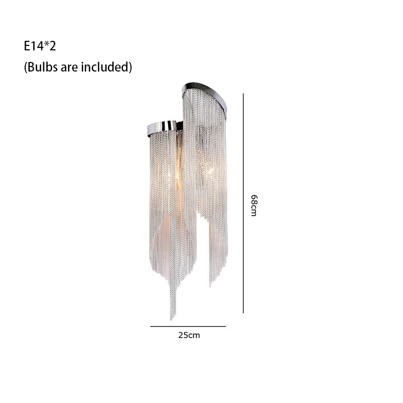 Lampe murale argent