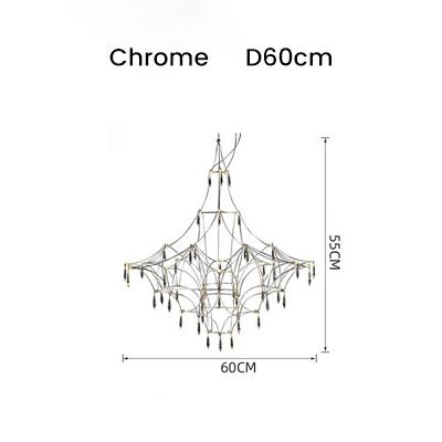 Krom d60cm varm vit