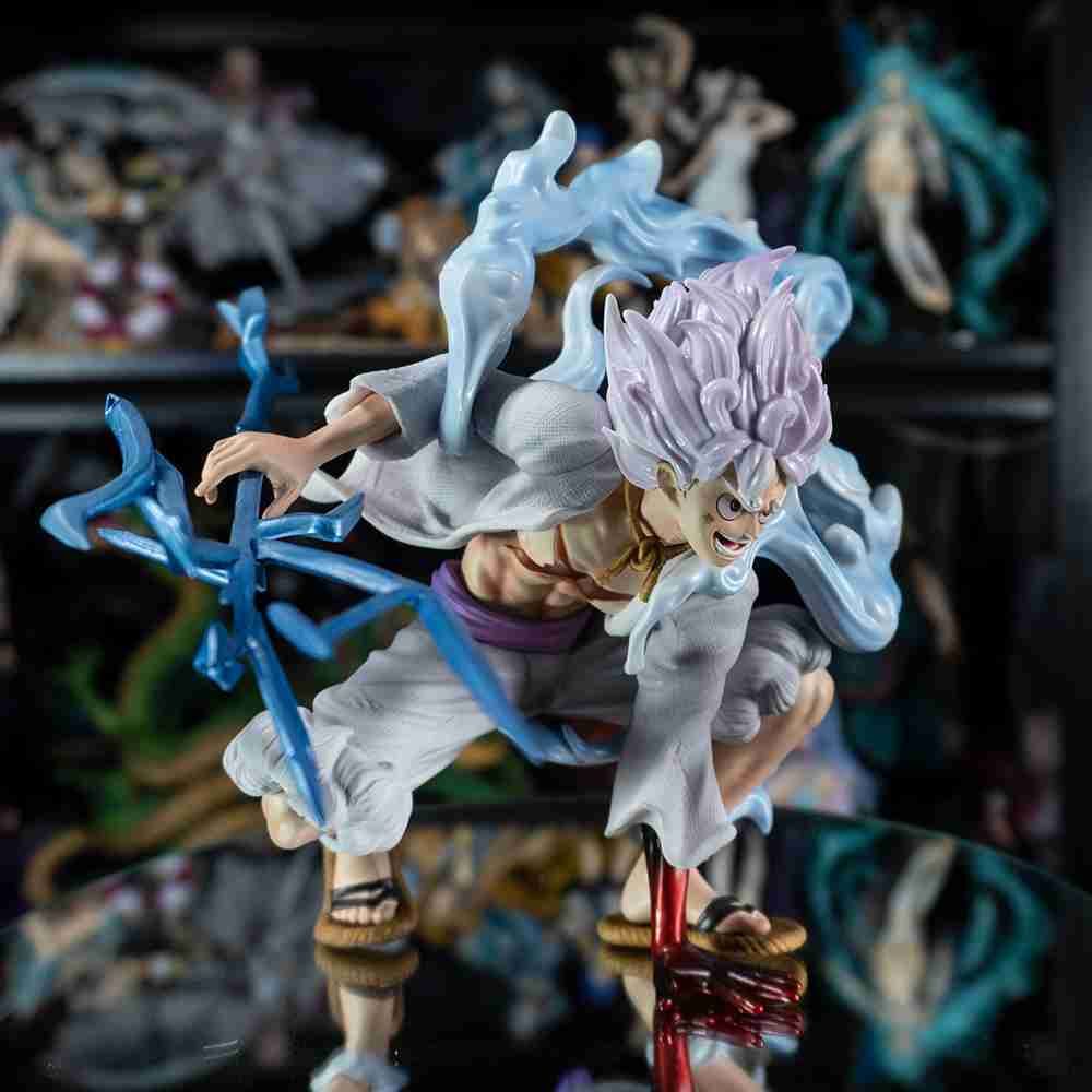 Anime One Piece Luffy Gear 5 Action Figure Statue