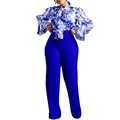 tailleur pantalon bleu