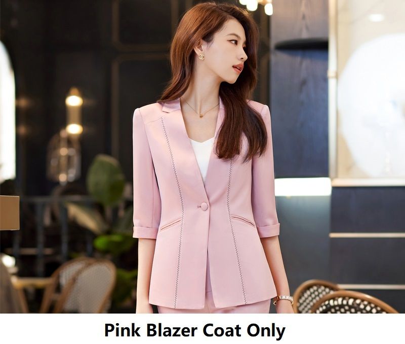 핑크 블레이저 코트