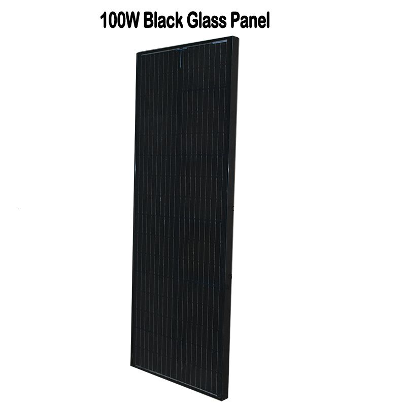 100W svart panel