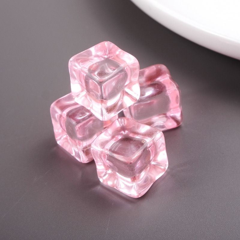 20 Pink Ice Cubes Material Package