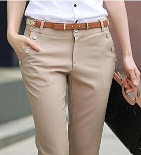 khaki flares