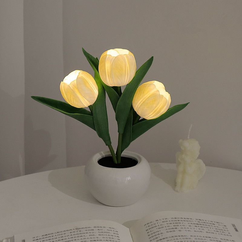 3 Head Yellow Tulip-Usb Rechargeable