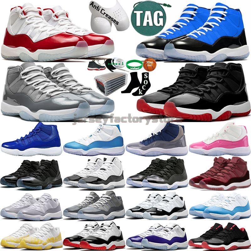 11 Navy Basketball Shoes For Men Women 11s Cherry Cool Cement Grey Concord  Bred UNC Gamma Blue Midnight Navy Velvet Space Jam 72 10 Cap And Gown Mens  Trainers Sports Sneakers From