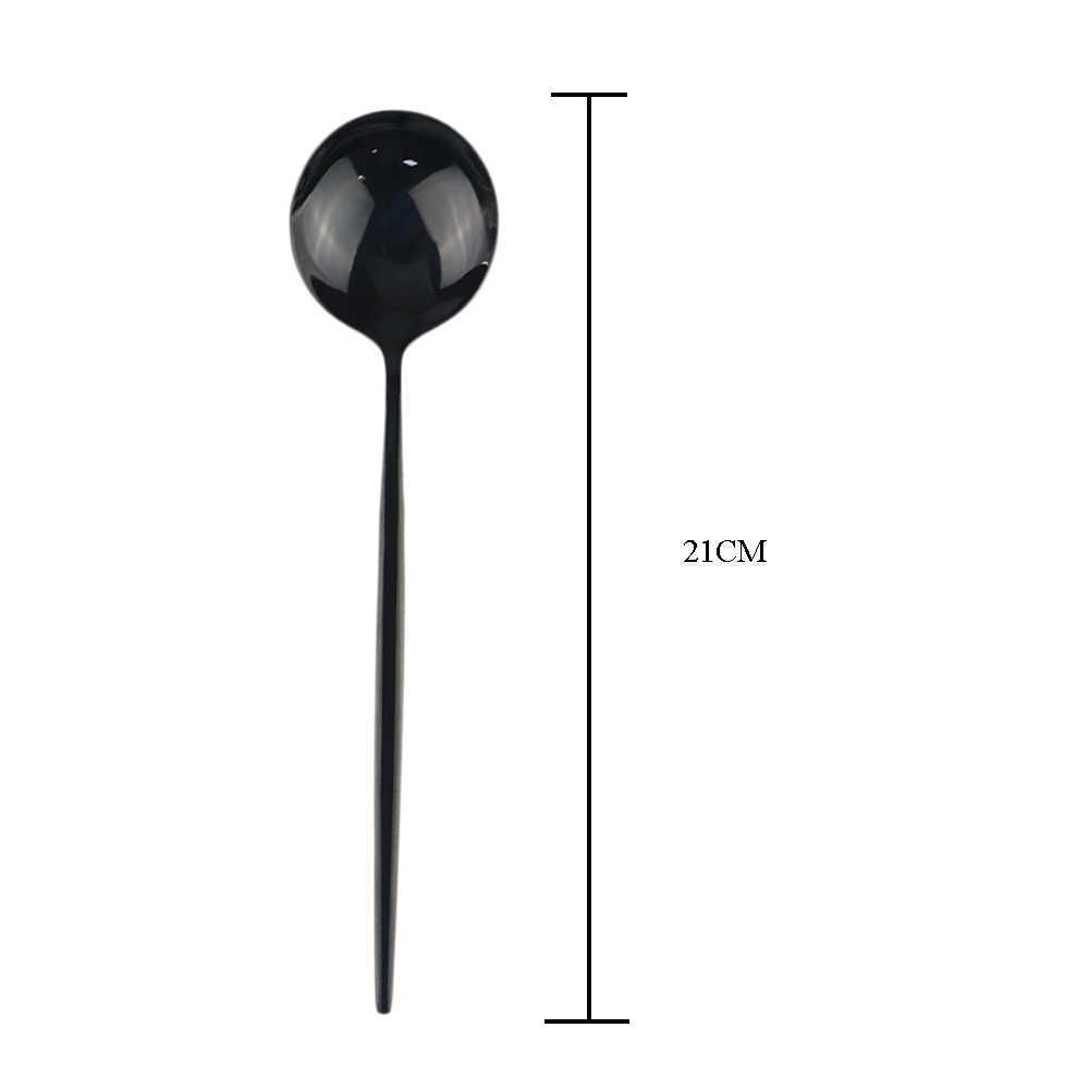 black dinner spoon